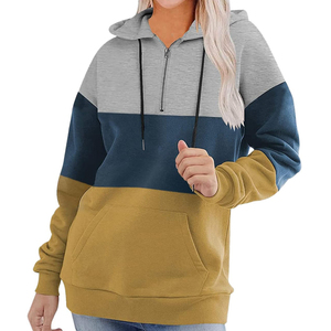 เสื้อฮู้ดดี้ผู้หญิงแบบใหม่ ดีไซน์ OEM ผ้าฝ้าย 100% ปักโลโก้ตามสั่ง เสื้อสเวตเชิ้ตคุณภาพสูง สไตล์สตรีทแวร์ - Product Image 3