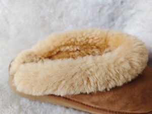 Zapatillas uggs para mujer, Zapatillas de casa de piel de oveja australiana real, zapatillas de Interior de piel de oveja al por mayor de fábrica - Product Image 5