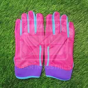 Gants de frappe de baseball de protection des mains confortables et durables Sports de plein air Gants de frappe de baseball en cuir de meilleure qualité - Product Image 4