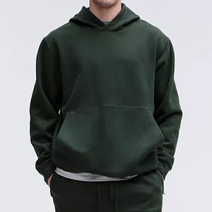 Jersey de alta calidad bordado con logotipo personalizado, de gran tamaño Sudadera con capucha de 350g/m2, en blanco, unisex, negro, peso pesado, bolsillo de Color sólido para hombre - Product Image 1