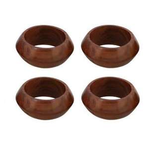 Juego clásico de servilleteros de madera perfecto para agregar encanto rústico mesas de comedor bodas banquetes picnics restaurantes - Product Image 5