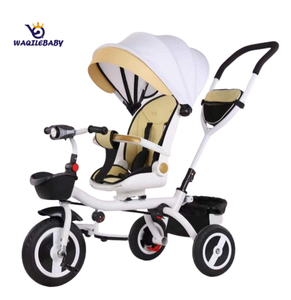 WQL Enfants Bébé Trike <span class=keywords><strong>Tricycle</strong></span> 3-EVA En Plastique Roue Poussette Sécurité Glissière Musique Véhicule À Trois Roues Âges De 2 À 4 Ans - Product Image 3