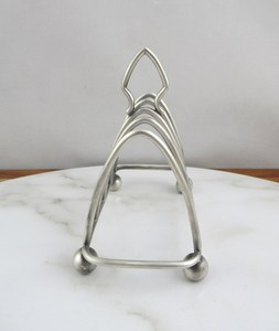 Nouvelle arrivée argent tranche toast support pour petit déjeuner morceaux de pain accessoires de cuisine maison stockage et organisation toast rack - Product Image 2