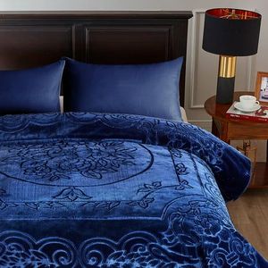 ผ้าห่มมิงค์ขนาดคิงไซส์สั่งทำพิเศษ Avior Luxury รุ่นใหม่ เนื้อนุ่ม ลายนูน พิมพ์ลายถักแบบหรูหรา ให้ความอบอุ่น เหมาะสำหรับใช้ในบ้าน ผลิตที่ฮารีน่า - Product Image 3