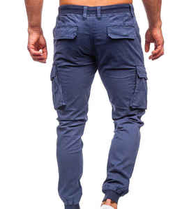 Hombres Casual Wear Cargo Pant Cordón Adjunto Top Classy pantalones al aire libre Wear Slim Fit Hombres Cargo Pantalones - Product Image 3