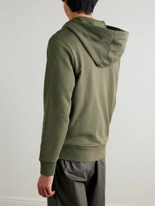 100% coton polaire à capuche Gym pull uni surdimensionné fermeture éclair sweats à capuche unisexe avec Logo bases coton mélangé - Product Image 3