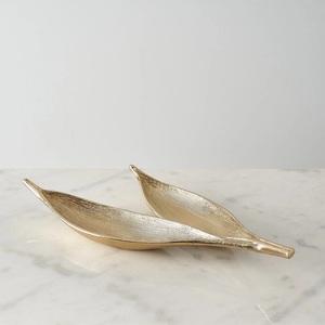 Serveware Organic Collection Plateau en métal écologique bleu sarcelle et or pour les fêtes - Product Image 4