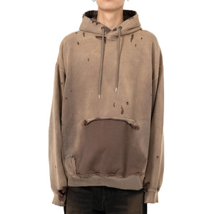 Custom Vintage Boxy Fit Sunfaded Hoodie Jacket Manufacturers Washed Men Distressed <b>Sun</b> Faded Cropped Hoodie - Product Image 1