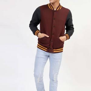 Chaqueta Varsity de Lona para Hombre, Cuello Alto, Último Estilo, Superventas, Antiarrugas, Ecológica, Transpirable, Resistente al Viento, Precio Razonable - Product Image 6