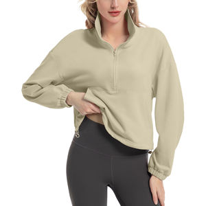 Sudadera Deportiva Ligera de Manga Larga con Media Cremallera para Mujer, Ideal para Playa, Senderismo y Viajes - Product Image 4