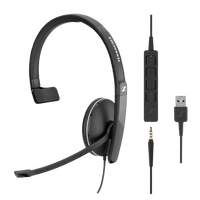 EPOS ADAPT 135 Headset Telepon Headband dengan Colokan USB Asal CN Model 1000907 Paket 5 Unit