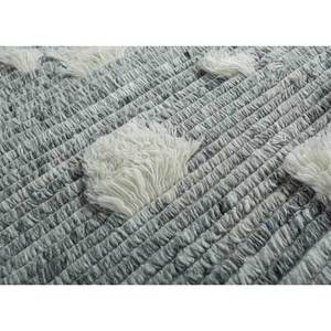 Zuri <b>Boho</b> Style Grey & Black Hand Knotted Wool & Viscose <b>Rug</b> AKWV-1001 for Bedroom Living Room Abstract Pattern for Hallway Use - Product Image 3