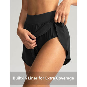 Shorts de course athlétiques décontractés pour hommes 2026, taille mi-haute, séchage rapide, pour la gym et l'entraînement, avec logo, fente haute, Dark Dolphin, doublure 100% polyester - Product Image 4