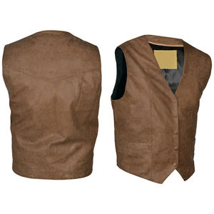 Nuevo estilo, gran oferta, Chaleco de cuero barato de Color sólido para hombre, ropa de calle de talla grande, Chaleco de cuero y chaleco para hombre - Product Image 3