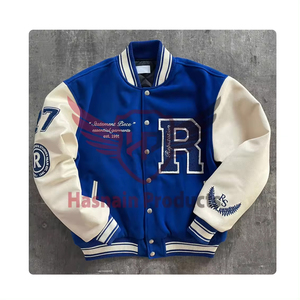 Veste universitaire unisexe de haute qualité de couleur personnalisée sur pied grande taille vêtements d'hiver décontractés pour hommes nouvelle arrivée design à la mode pour hommes - Product Image 1