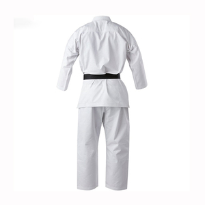 Uniforme de karaté pour adultes, noir, 100% coton, durable, unisexe, vêtements d'arts martiaux, coupe classique, teinture unie, en stock - Product Image 6