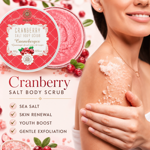 Cranberry Sea Salt <b>Body</b> <b>Scrub</b> OEM ODM Private Label Exfoliating <b>Body</b> <b>Scrub</b> Cosmetic Manufacturer Wholesale Bulk Supply EU Made - Product Image 2