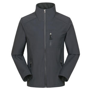 Wholesale <b>Mens</b> Women Unisex Custom Windproof Waterproof Breathable Plain <b>Soft</b> <b>Shell</b> <b>Jackets</b> Fleece Lined Warm <b>Jackets</b> - Product Image 5