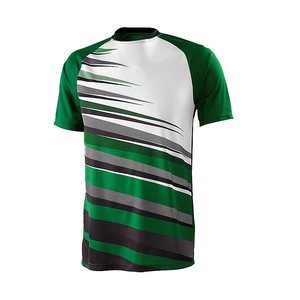 Maillot de football personnalisé en polyester/coton à col en V, respirant, avec nom et numéro du joueur - Product Image 6