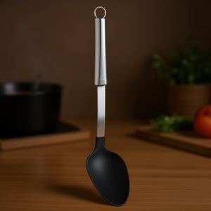 ช้อนสแตนเลส SMART สีดำและโครเมียม รุ่น 2433 ขนาด 33.8x6.6 ซม. สำหรับใช้ในครัว - Product Image 3