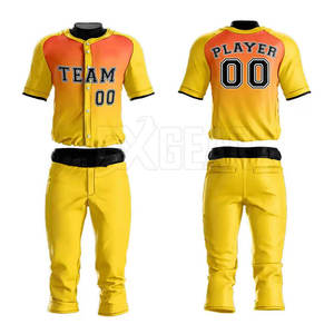 Uniforme durable de baseball des prix fait à partir de l'idéal mou de tissu pour l'entraînement et les sports concurrentiels - Product Image 5