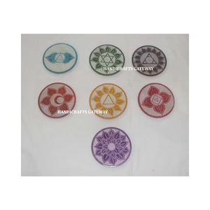 Support de bâton d'encens de parfum Stéatite de luxe polie Conception multiple Formes rondes Art imprimé pour le culte et la décoration de la maison - Product Image 1