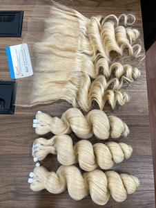 ผมมนุษย์ผมต่อจากเวียดนาม100% เป็นลอนสี613 # ผมมนุษย์พร้อมส่ง - Product Image 3