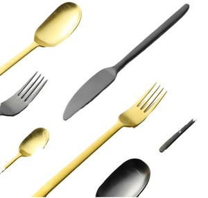 ชุดเครื่องใช้บนโต๊ะอาหารทำจากทองเหลืองชุบนิกเกิลทำด้วยมือชุดเครื่องใช้บนโต๊ะอาหารสไตล์ตะวันตกที่ดีงามทำจากเหล็กสีทอง - Product Image 6