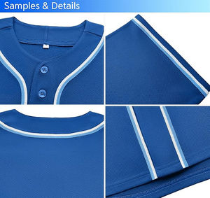 Uniforme de Béisbol Personalizado 2026, Sublimado, de Malla Transpirable, Secado Rápido, Ligero, Unisex, con Logotipo del Equipo y Número, Opción Completa - Product Image 4