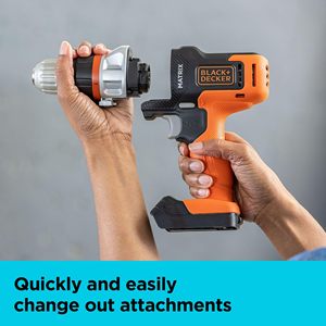 Kit Combinado de Herramientas Eléctricas Inalámbricas de 20V MAX, con Batería y Cargador, Juego de 10 Piezas de Plástico - Product Image 3