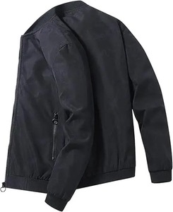 Soft <b>Lining</b> Strong Zip Bomber <b>Jacket</b> Relaxed Fit Casual Shape Wind Protection Everyday Style Bomber <b>Jacket</b> - Product Image 1