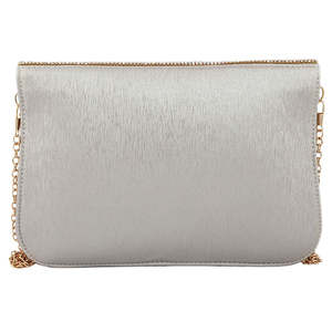 Women's Fancy <b>Clutch</b> 6560 - <b>Silver</b> - Product Image 2