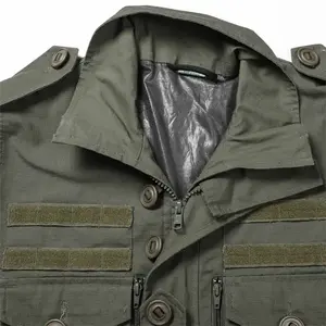 Chaqueta de cargador de guardia de seguridad negra profesional personalizada impermeable a prueba de viento Softshell para seguridad táctica de invierno - Product Image 5