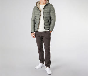 2026 Custom Men's Windproof <b>Soft</b> <b>Shell</b> Puffer <b>Jacket</b> Winter Outdoor <b>Hooded</b> Zipper Print Logo - Product Image 4