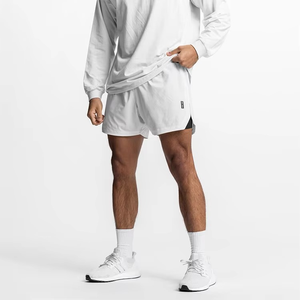 High Street Short de gymnastique pour hommes Short d'entraînement athlétique d'été en polyester double couche sublimé personnalisé avec poches coupe confortable - Product Image 3