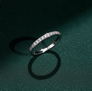 Bague de Fiançailles et de Mariage Classique Aniva Jewels RN2606 en Or Blanc 14K avec Diamant de Laboratoire Taille Brillant, Certifiée IGI, Style Ethnique - Product Image 3