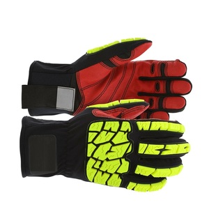 Guantes de trabajo de protección de alto impacto Guantes DE SEGURIDAD TPR de cuero artificial de tamaño al por mayor para mecánicos y trabajadores de campos petroleros - Product Image 6