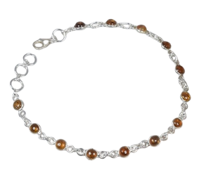 Natural Multi Tourmaline 925 Sterling <b>Silver</b> Gemstone <b>Adjustable</b> Handmade <b>Bracelet</b> October Birthstone Gift for Birthday - Product Image 1