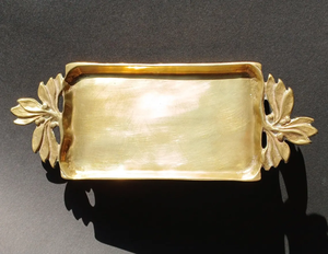 Elegante Bandeja para Aperitivos de Metal Dorado Ecológica con Textura para Joyas, Aperitivos y Decoración, Apta para Lavavajillas y Microondas - Product Image 5