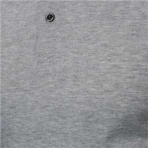 Nouvelle couleur unie hommes grande taille pour chemises-couleurs personnalisables et Logo Spandex/coton respirant vêtements d'été décontractés - Product Image 4