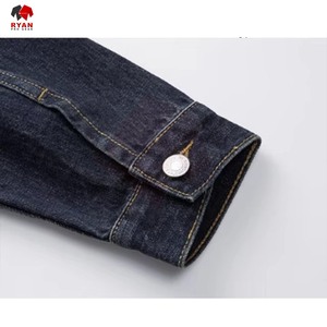 Chaqueta vaquera de alta calidad para hombre, diseño personalizado, logotipo personalizado, talla grande, ropa de abrigo informal duradera con estilo - Product Image 4