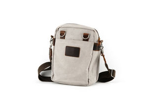 กระเป๋าสะพายข้างผ้าใบแคนวาสพร้อมแผงหนัง3ช่องและ3ช่อง LCSB-0033B - Product Image 2