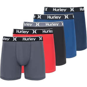 Paquete de 5 Calzoncillos Boxer Clásicos Elásticos para Hombre, Tejido Suave de Bambú y Viscosa, Antibacterianos, Transpirables, Sostenibles, Marca Privada - Product Image 1