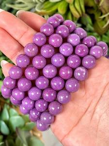 Pulsera de cuentas de fosfosiderita natural Estilo de moda para curación de chakras de corazón y tercer ojo para regalo de compromiso - Product Image 5