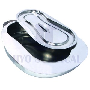 เครื่องมือผ่าตัดทางการแพทย์ที่ได้รับการรับรองจาก CE กระทะสแตนเลสแบบพกพาเตียงปัสสาวะความจุขนาดใหญ่สําหรับโรงพยาบาล - Product Image 6