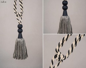 Cotton wood modern <b>Tiebacks</b>/4 color/ curtains <b>tiebacks</b>, drapes holdbacks - Product Image 4