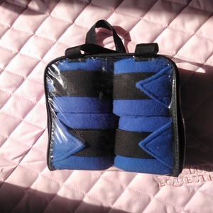 Kanpur Bandages de polo ajustables en polaire douce pour l'entraînement des jambes de cheval-Rouge Bleu Beige Produits de soin des chevaux par le fabricant - Product Image 6