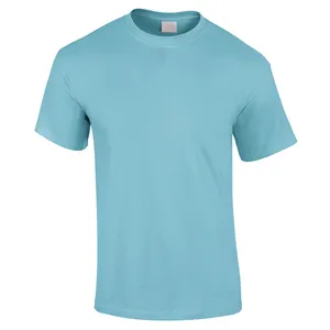 高品質綿100% サマーカスタムロゴプリントTシャツメンズブランクプレーンTシャツプレミアムコットン210gsm Tシャツ