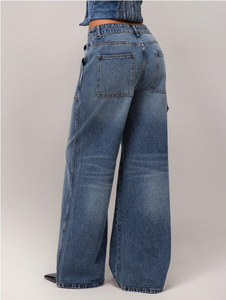 เดรสผ้ายีนส์ทรงเอไลน์ลำลองสำหรับผู้หญิงชุดสตรีทเดรสสั้นผ้าเดนิมเซ็กซี่แขนกุดระบายอากาศได้ดีฤดูร้อน - Product Image 5