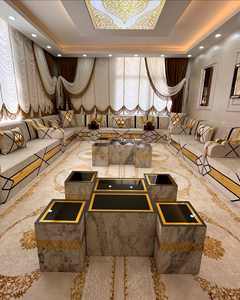 Sièges au sol orientaux, canapé ethnique, canapé Majlis arabe, canapé de style ottoman, ensemble Jalsa arabe, sièges au sol orientaux de luxe - Product Image 4